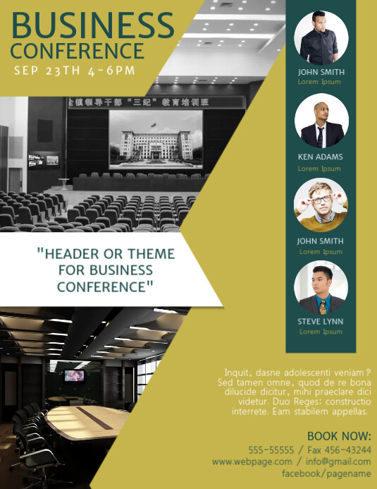 conference flyer template conference flyer template