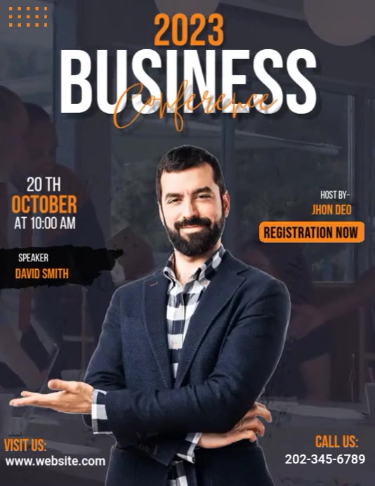 Business Conference Flyer Video Ads Template | PosterMyWall