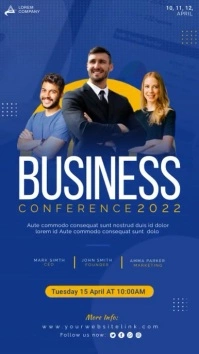 Business conference instagram story post desi template