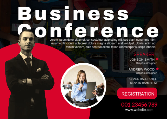 Conference Postcard Design Business Conference Post Card Template | PosterMyWall