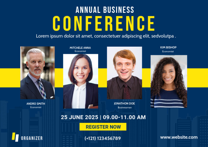 Conference Postcard Design Business Conference Postcard Template | PosterMyWall