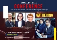 Business Conference Postcard Template Carte postale