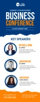 Business Conference Roll Up Banner template