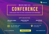 Business Conference Template Briefkaart
