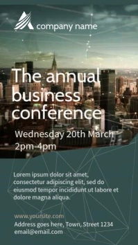 Business Conference Video Ad template Digital Display (9:16)