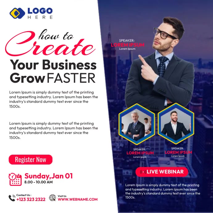 Business Conference Video Ads Template | PosterMyWall