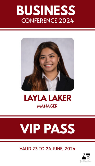 Vip Pass Example 4 Copy of Business Conference Vip Pass | PosterMyWall