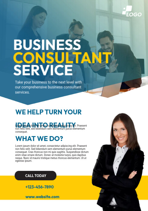 Business Consultant flyer Template | PosterMyWall