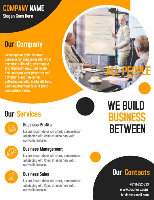 Business consultant flyer template design PosterMyWall