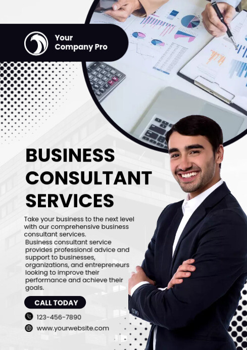 business consultant template A4