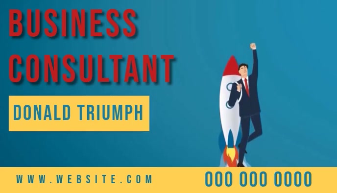 Business Consulting Consultant Business Card Template Postermywall