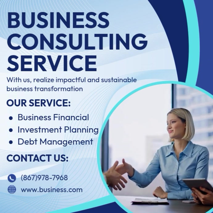 Business Consulting Service Template | PosterMyWall