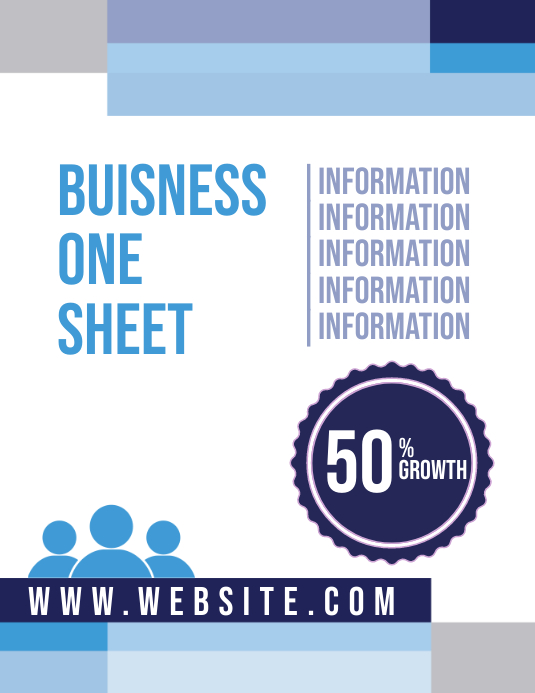 Business Corporate One sheet ใบปลิว (US Letter) template