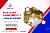 Blanco Business Conference Banner 4' × 6' Template