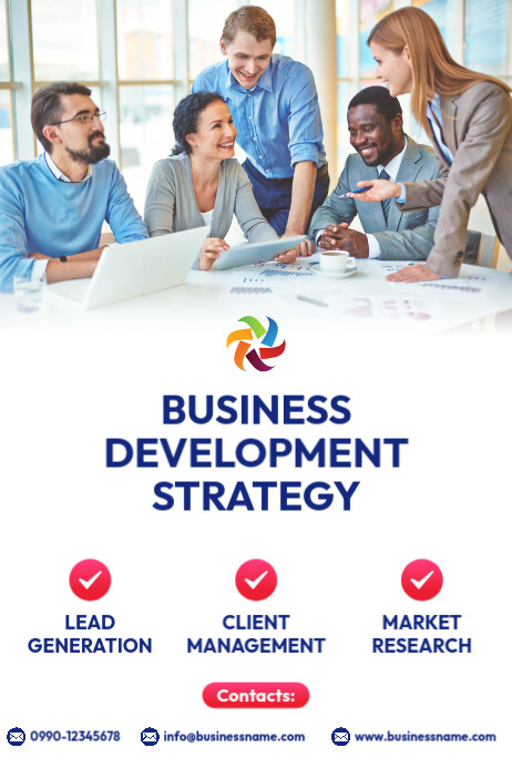 business development growth strategy Template | PosterMyWall