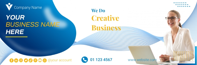 Copy of Business email header template | PosterMyWall