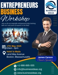 Business Entrepreneurship Workshop Ad ใบปลิว (US Letter) template