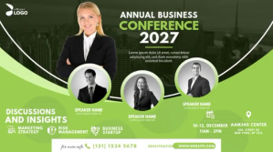 Green Business Conference Twitter Post Template