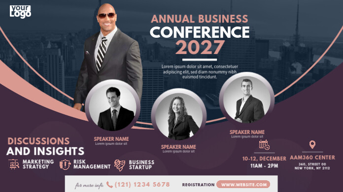 Business Event | Conference Advert Template | PosterMyWall