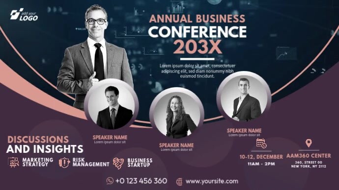 Business Event | Conference Advert Template | PosterMyWall