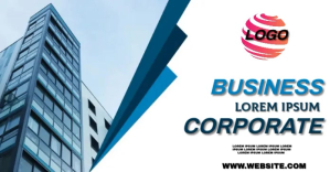 White Corporate Business Изображение, которым поделились на Facebook Template