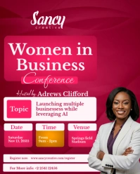 Business event flyer design | Business conference flyer Instagram Portrait template