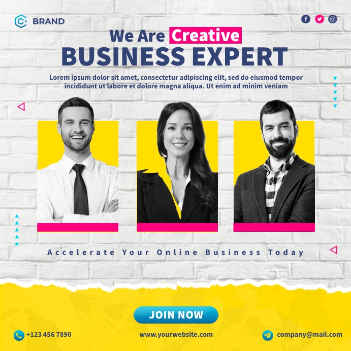Business Expert Template | PosterMyWall
