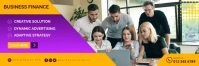 Business Fineance Banner Template แบนเนอร์ 2' × 6'
