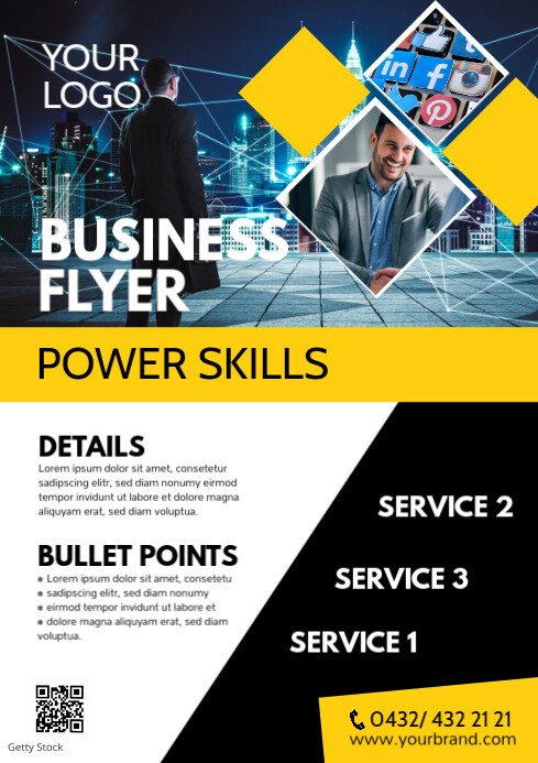 Business Flyer Marketing Poster Services Ad Template | PosterMyWall
