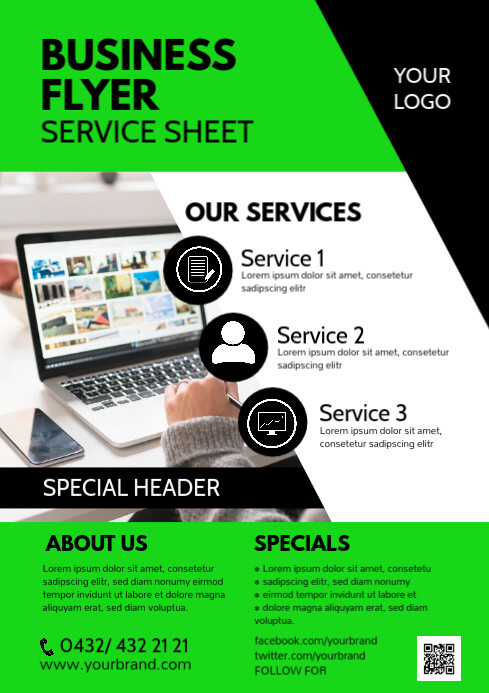 Business Flyer Services Offer Professional Ad Template | PosterMyWall