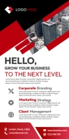 Business Flyer Template Rollbanner 3 stopy × 6 stóp