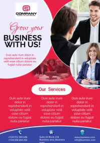 Business flyer template A5