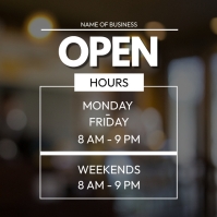 BUSINESS HOURS BANNER Template | PosterMyWall