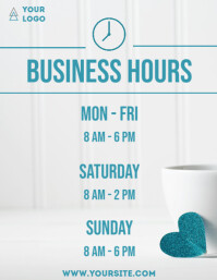 Business Hours Template | PosterMyWall