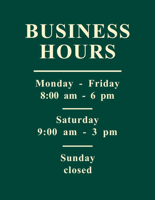 Business Hours Opening Hours Flyer Template PosterMyWall Business Hours Opening Hours Flyer Template PosterMyWall