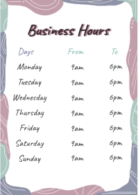 Business hours wooden a4 prinable template PosterMyWall Business hours wooden a4 prinable template PosterMyWall