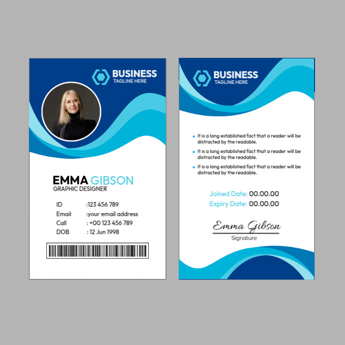 Business ID Card Template PosterMyWall