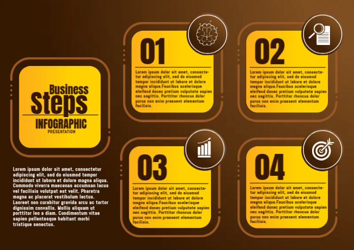 Step Ad Business Infographic Steps Ads Template | PosterMyWall