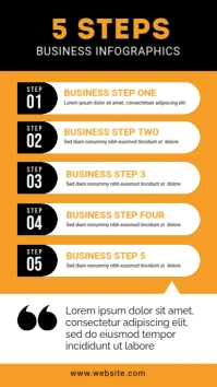 Business Infographics Design Template Instagram-Story