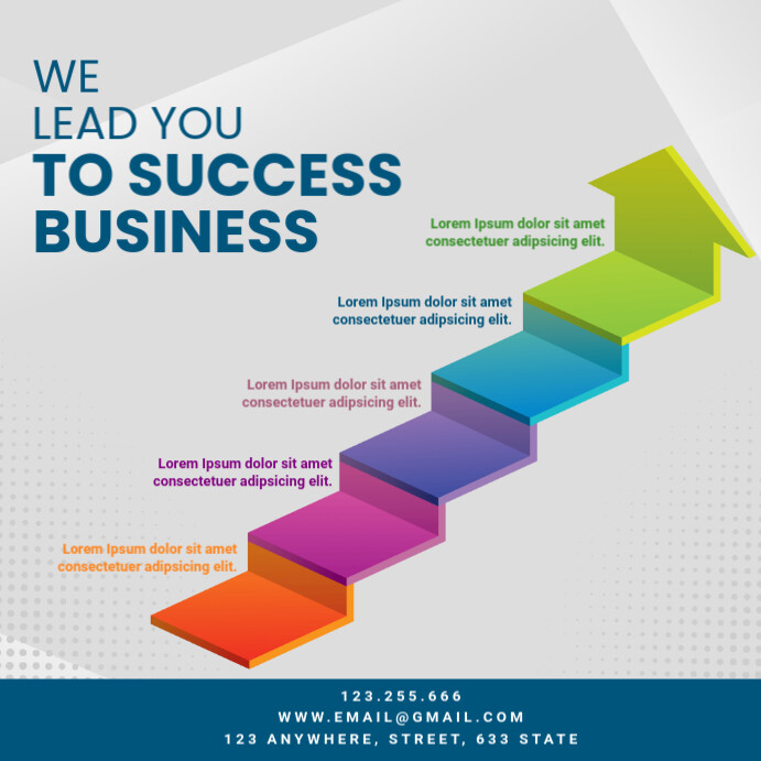 Business Infographics Instagram Post template