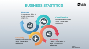 Hvid Business Statistics Twitter Post Template