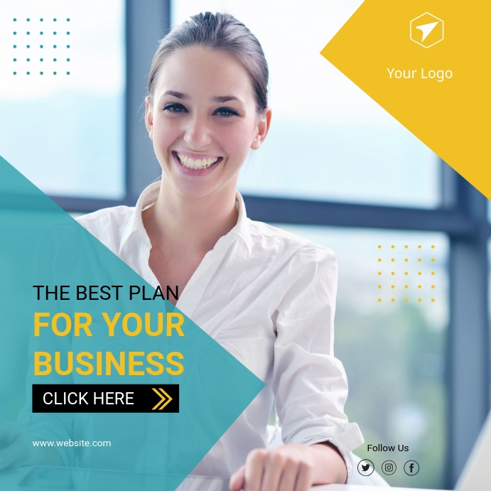 Business Instagram template PosterMyWall