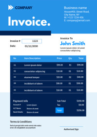 Invoice Template | PosterMyWall