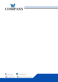 Biały Business Letterhead A4 Template