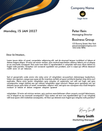 White Business Letterhead Flyer Template