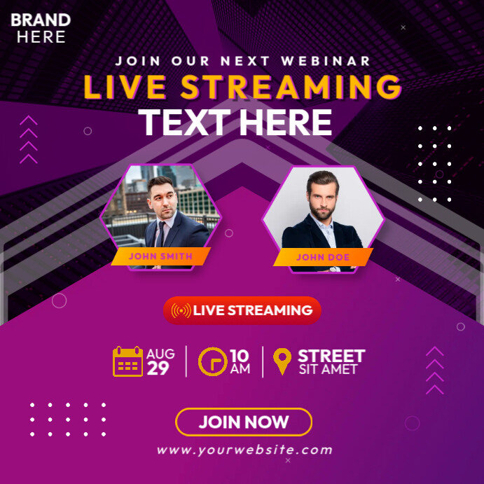 Business Live Streaming Template | PosterMyWall