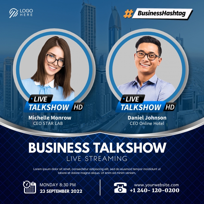 Business Live Streaming Template | PosterMyWall
