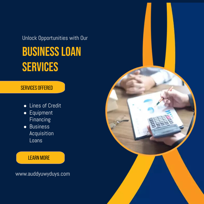Business loan services Instagram Post template