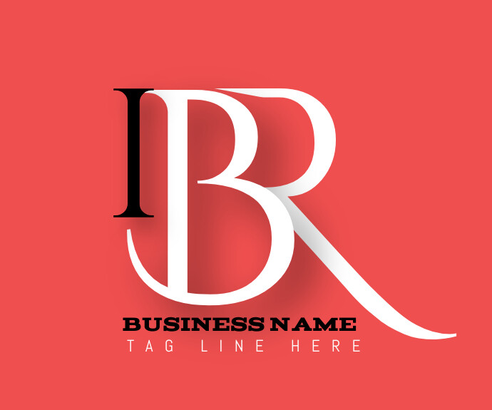 Business logo red medium rectangle Template | PosterMyWall