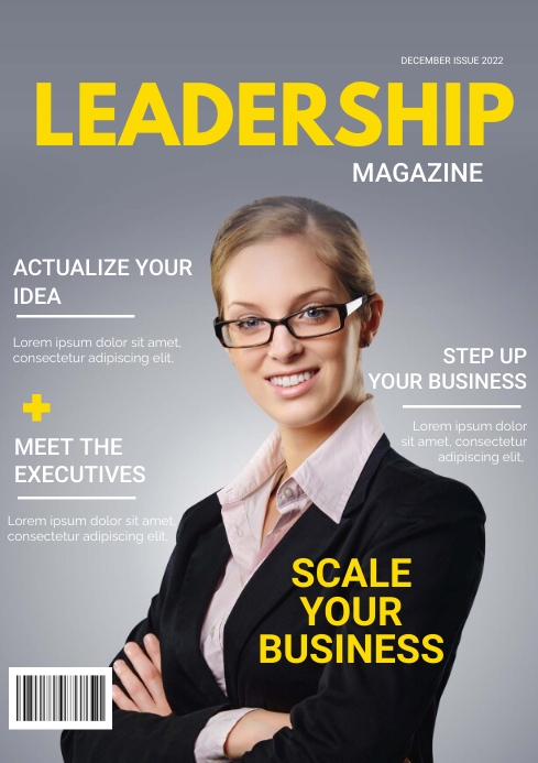Business Magazine Examples Business magazine Template | PosterMyWall